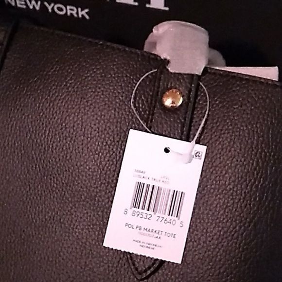 COACH TOTE BAG LARGE TOTE BAG BLACK RED LEATHER & COACH WALLET NWT - Picture 6 of 17